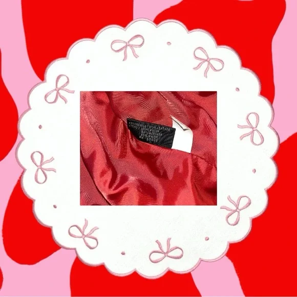 wilson’s vintage red leather jacket 💔 - Picture 8 of 11